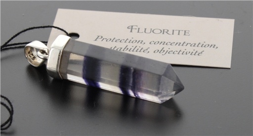 [3660341621615] Pendentif Fluorite Forme pointe