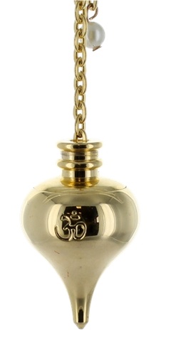 [3660341629987] Pendule Goutte Dorée avec Gravure Om