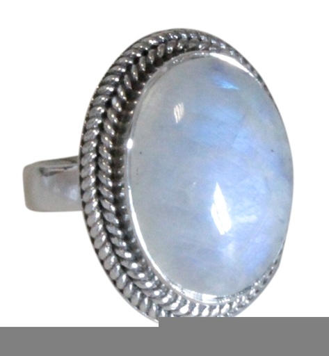 [3660341632604] Bague Argent Pierre de Lune Taille 57