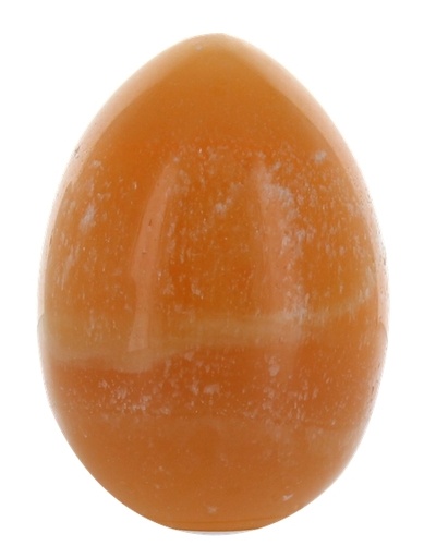 [3660341643167] Oeuf Calcite Orange - Pièce de 7 à 9 cm