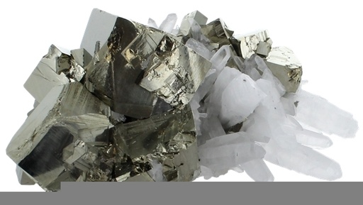 [3660341644447] Amas Pyrite et Cristaux - 500 à 600 grammes