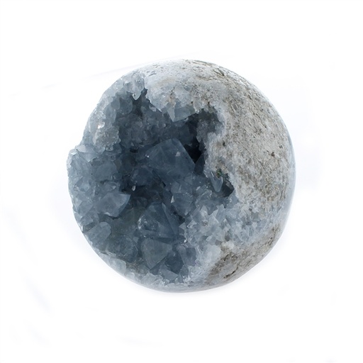 [3660341647622] Sphère / Boule creuse Célestite - Pièce de 6 à 10 cm