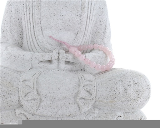 [3660341648230] Bracelet mala tibétain - Quartz rose