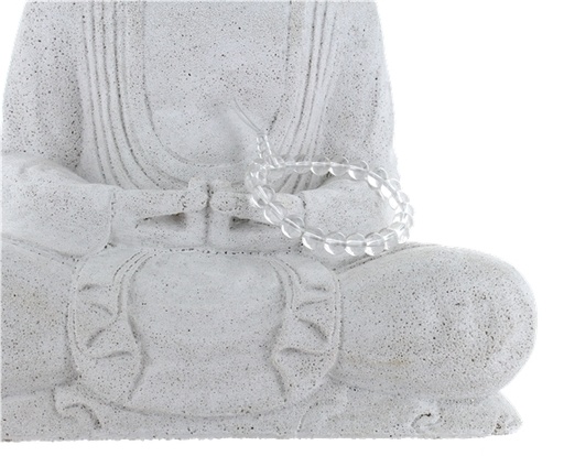 [3660341648261] Bracelet mala tibétain - Cristal de roche