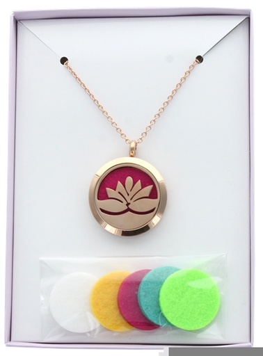 [3660341652770] Diffuseur Sautoir Lotus Cuivré
