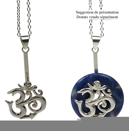 [3660341659960] Porte-donut finition Rhodium - Om