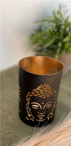 [3660341676103] Photophore Rond Bouddha - 10 x 15 cm