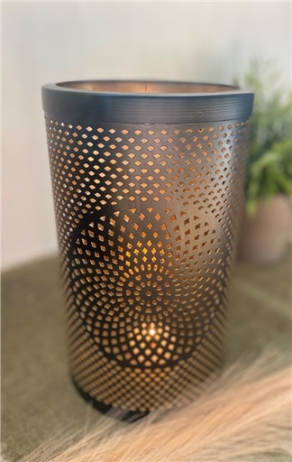 [3660341676202] Photophore Rond Mandala - 15 x 25 cm