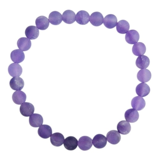 [3660341679982] Bracelet Améthyste Perles rondes 6 mm Mates