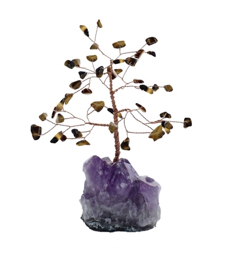 [3660341680797] Arbre du Bonheur Oeil de Tigre 45 pierres