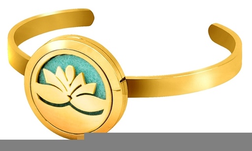 [3660341682135] Diffuseur Bracelet Lotus Doré