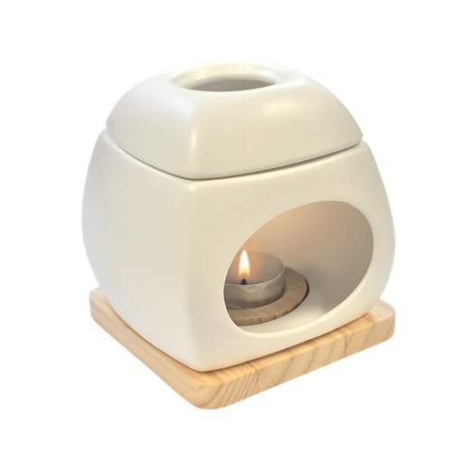 [3660341682227] Brûle-parfum en Bois et Céramique