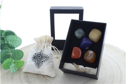 [3660341682920] Coffret 5 Pierres Roulées Taille L Vitalité Motivation
