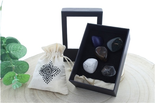 [3660341682944] Coffret 5 Pierres Roulées Taille L Zen Bien-être