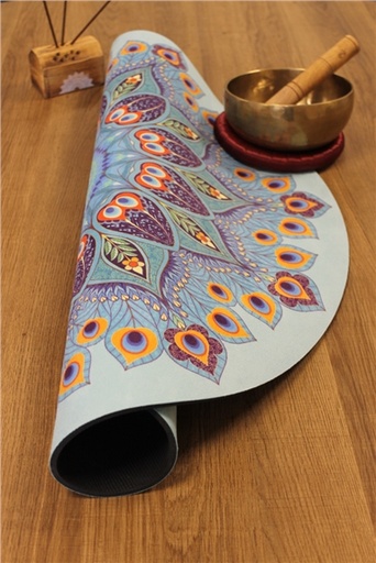 [3660341684375] Tapis de Méditation Rond Mandala Bleu