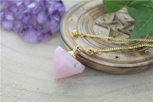 [3660341687048] Pendule Toupie en Quartz Rose
