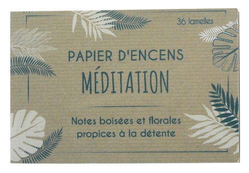 [3660341689172] Carnet de Papier d'encens Méditation