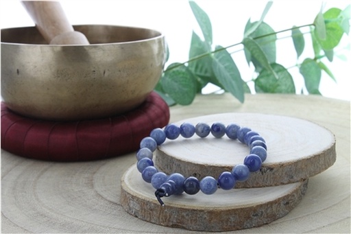[3660341689844] Bracelet Mala en Quartz Bleu