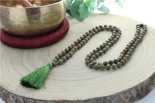 [3660341689851] Mala en Unakite 108 perles