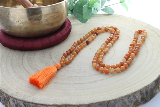 [3660341689899] Mala en Aventurine Pêche 108 perles