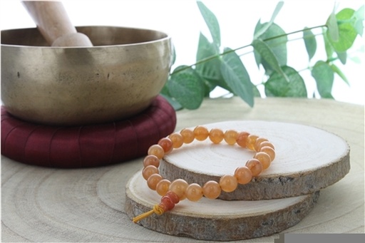 [3660341689905] Bracelet Mala en Aventurine Pêche